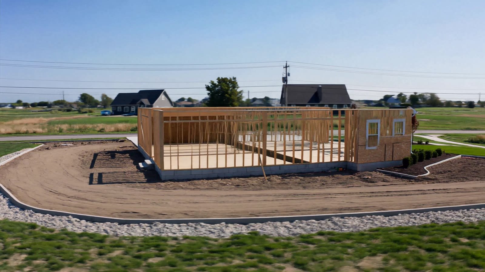 Foundation pour on a new build